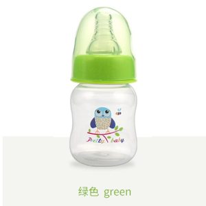 60ml Baby Feeding Bottle Baby Curved Plastic Outlet PP Bottle-Green