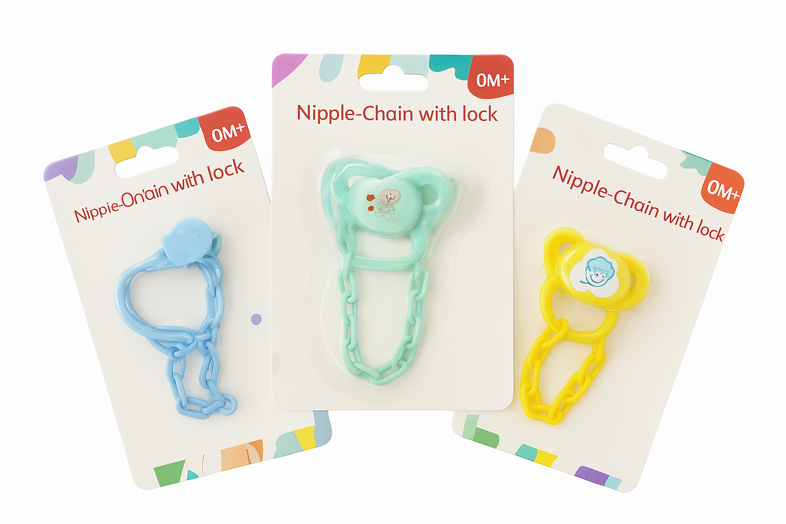 Baby Nipple with Chain and Lock