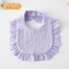 Ruffled Baby Lace Bib