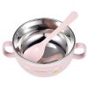 Baby Stainless Steel Insulated Bowl with Tableware Spoon Fork and Chopsticks Set