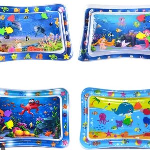 Baby Inflatable Water Mat - Tummy Time Splash Pad for Kids