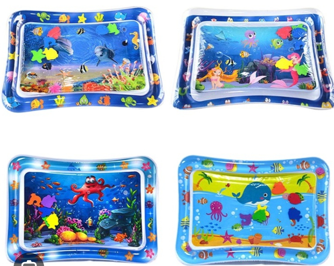 Baby Inflatable Water Mat - Tummy Time Splash Pad for Kids